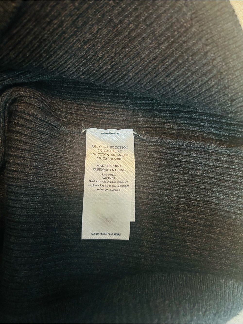 NWT Faherty Mikki Henley Cotton Cashmere Long Sleeve Ribbed Shirt Striped -M - Picture 7 of 8